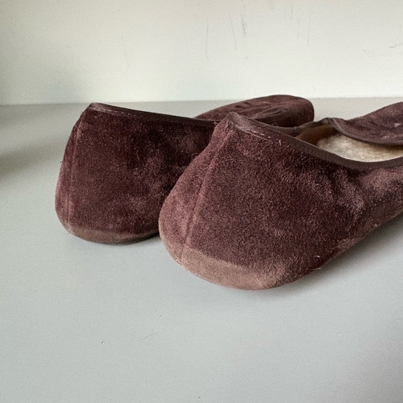 UGG Alloway Suede Brown Flats Size 9.5 - Picture 8 of 9